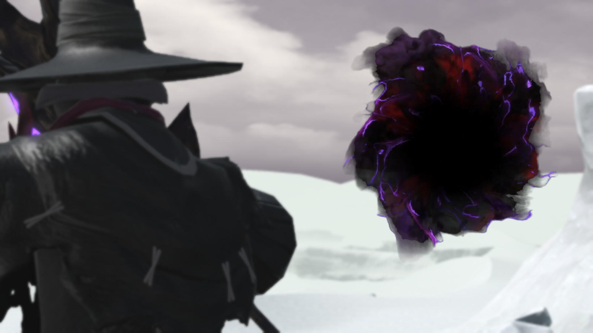 Image taken from behind Nyelbert, as the rift that consumed Onyx slowly closes.